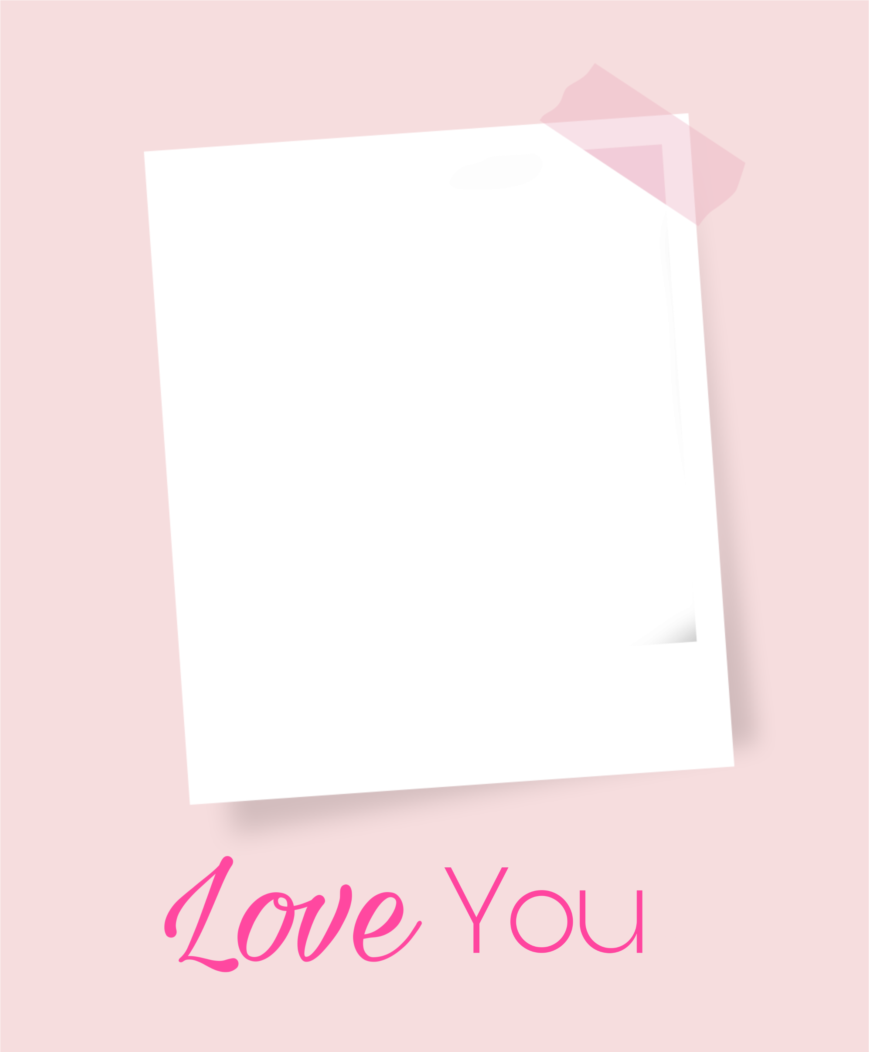 Romantic Polaroid Love Frame