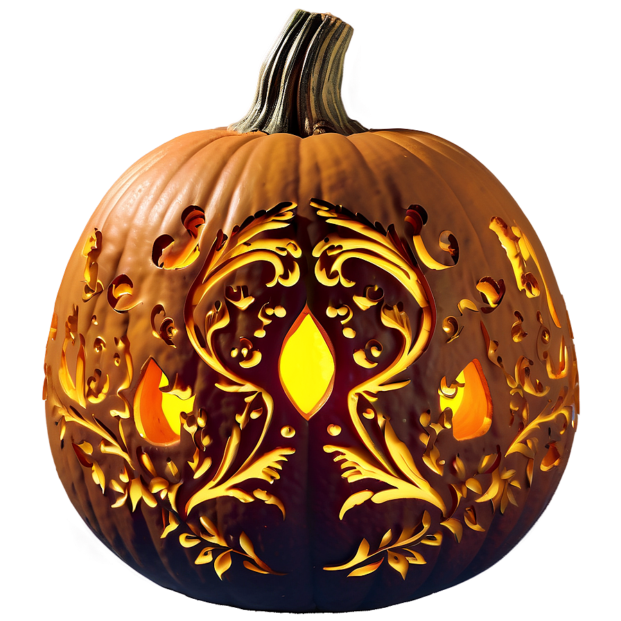 Romantic Pumpkin Carving Ideas PNG iyd PNG with transparent background