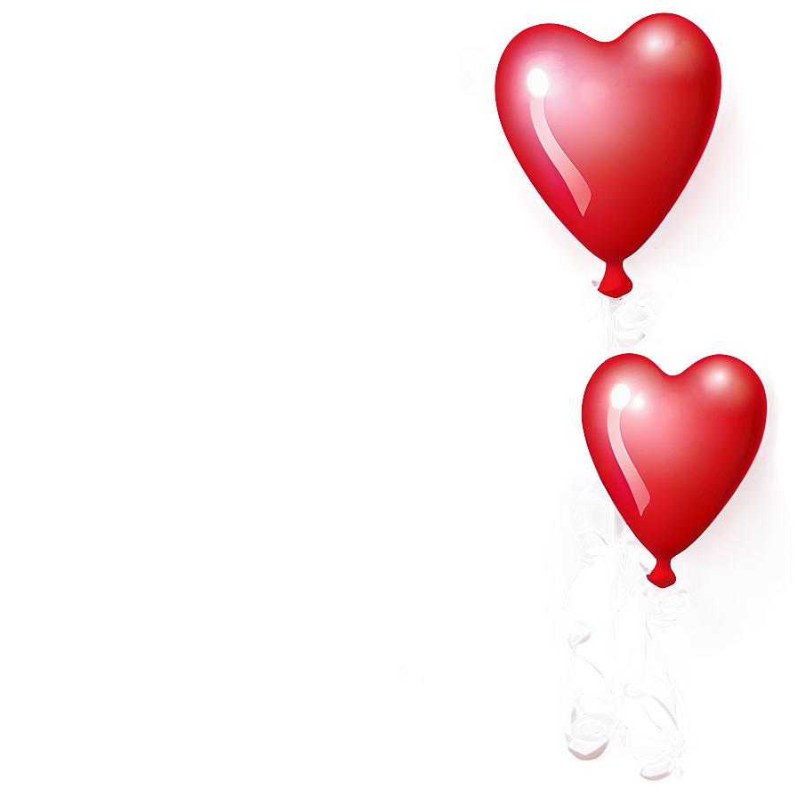 Romantic Red Balloons Png Gix66