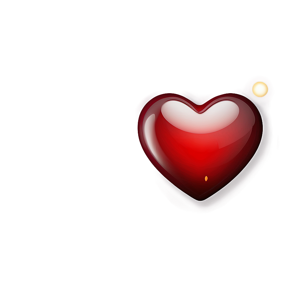 Romantic Red Heart Emoji Png 06262024