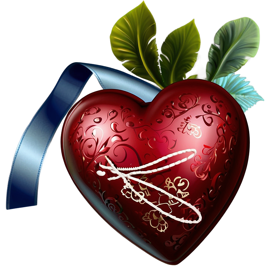 Romantic Valentine Heart PNG 06262024 PNG image with a transparent background, free high-resolution download