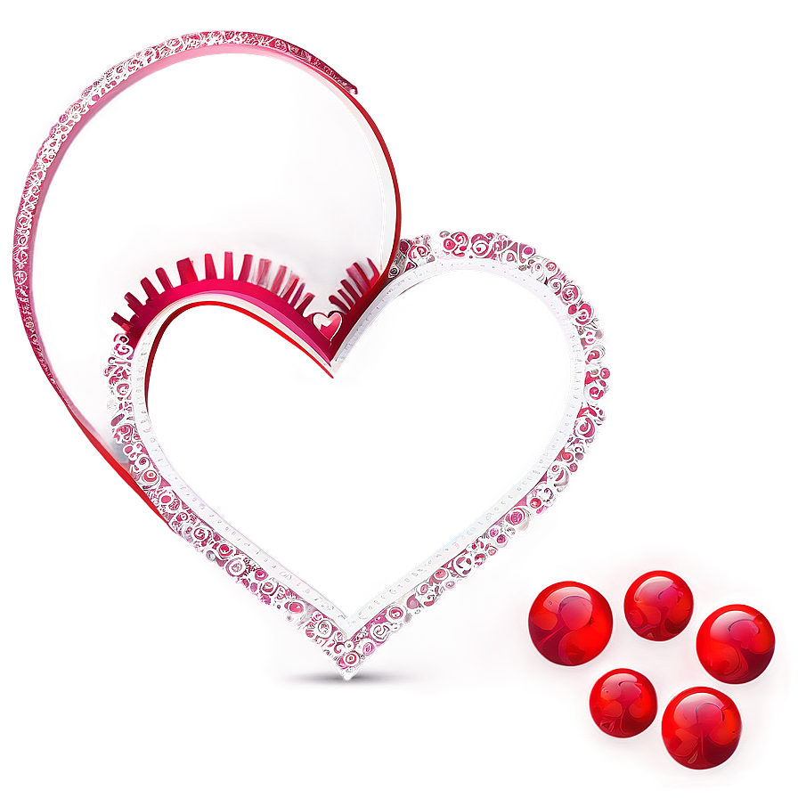 Romantic Valentine Heart Png 06262024