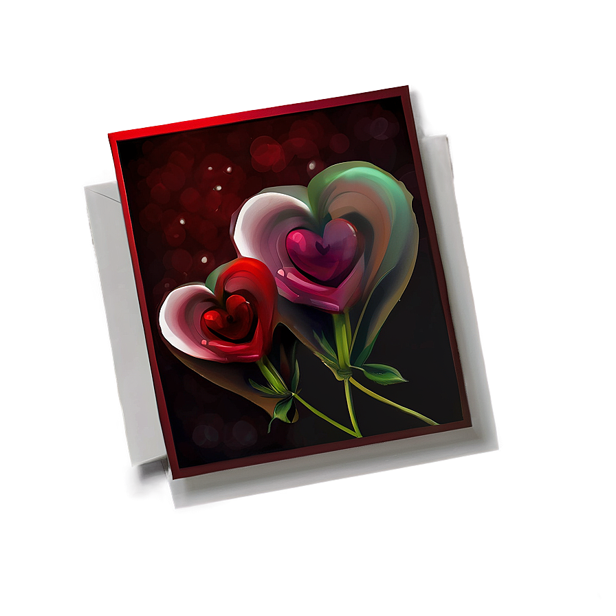 Romantic Valentine's Card Png Rro