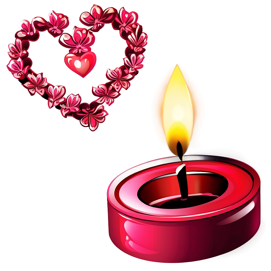 Romantic Valentine's Day Candlelight Png 06202024