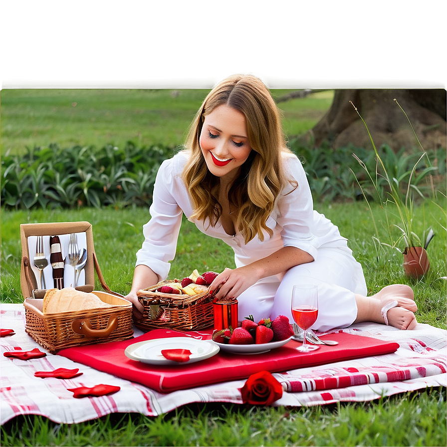 Romantic Valentine's Day Picnic Png 06202024