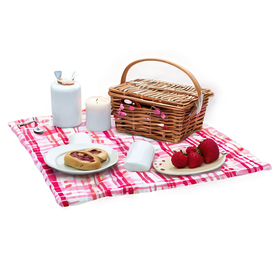 Romantic Valentine's Day Picnic Png 19