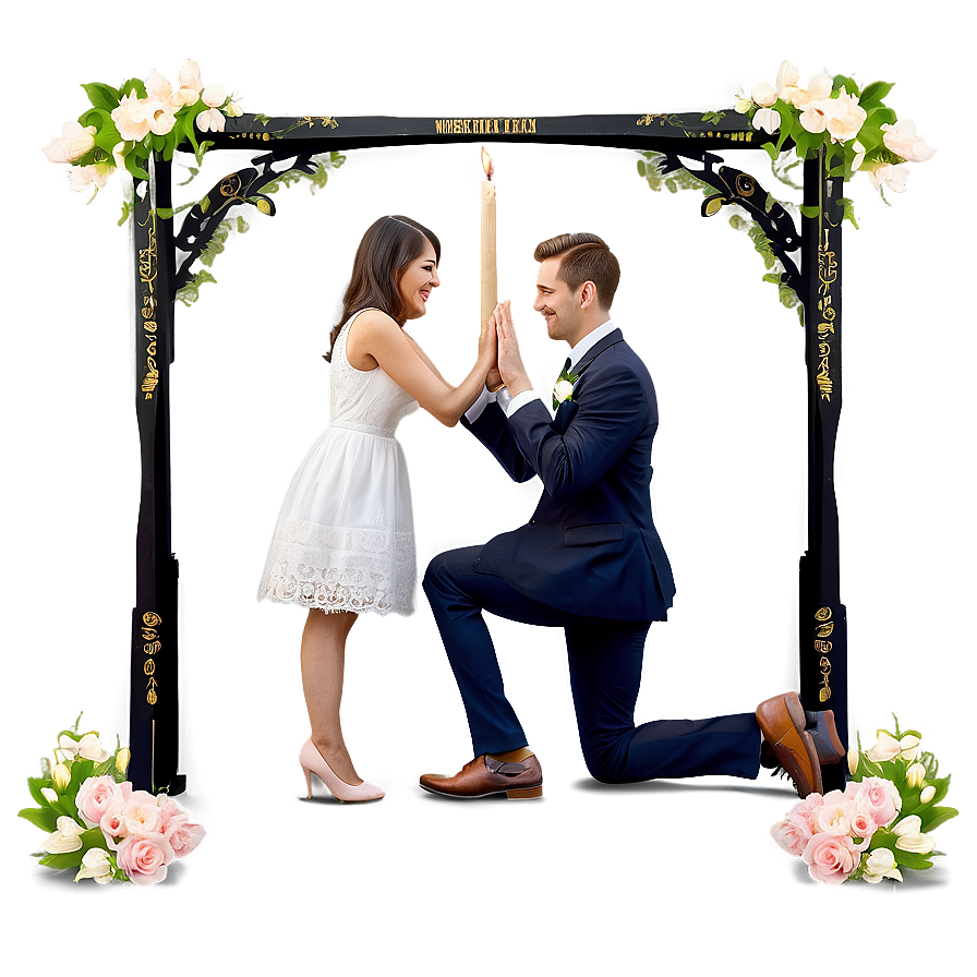 Romantic Wedding Proposal Png Teh40