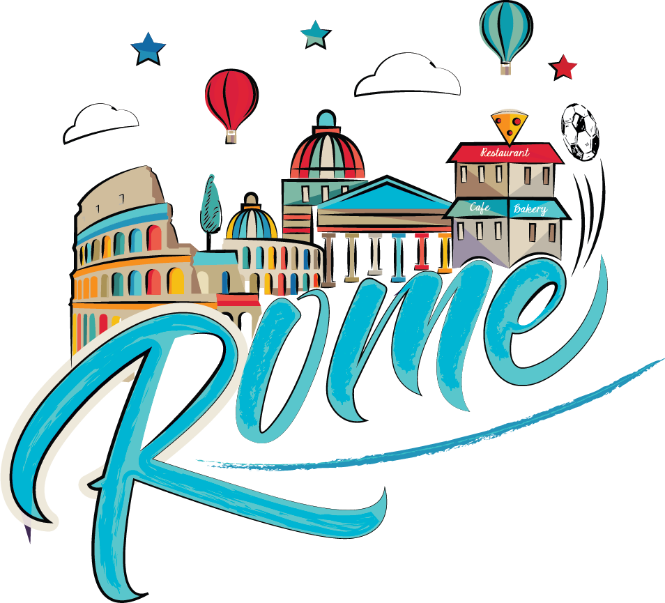 Rome Cityscape Artistic Illustration