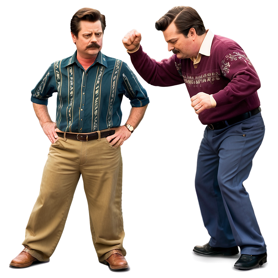 Ron Swanson Dancing Png 77