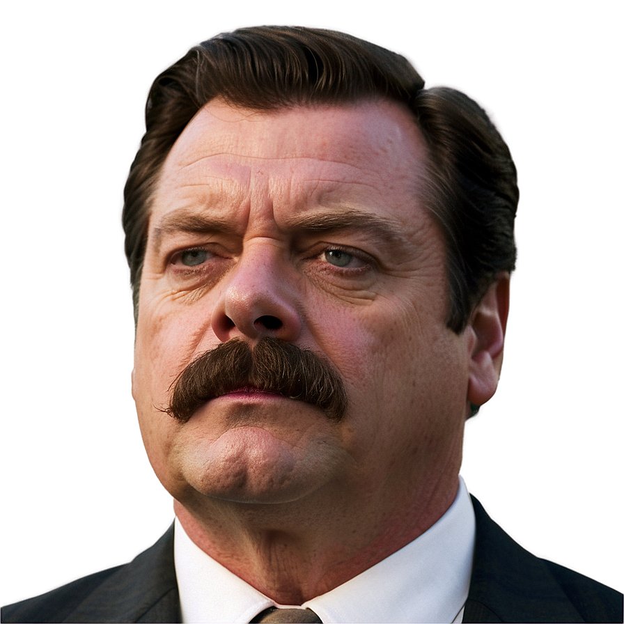 Ron Swanson Smirk Png Cwh