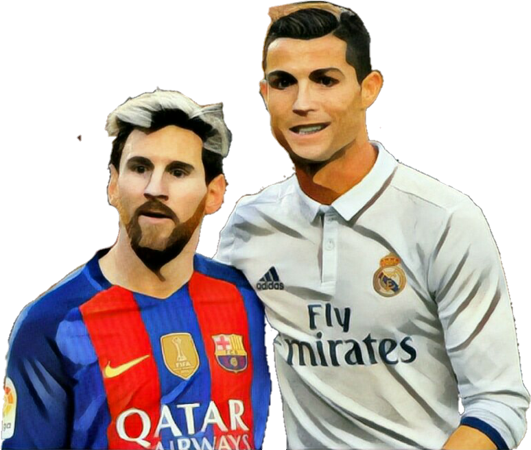 Ronaldoand Messi Sideby Side