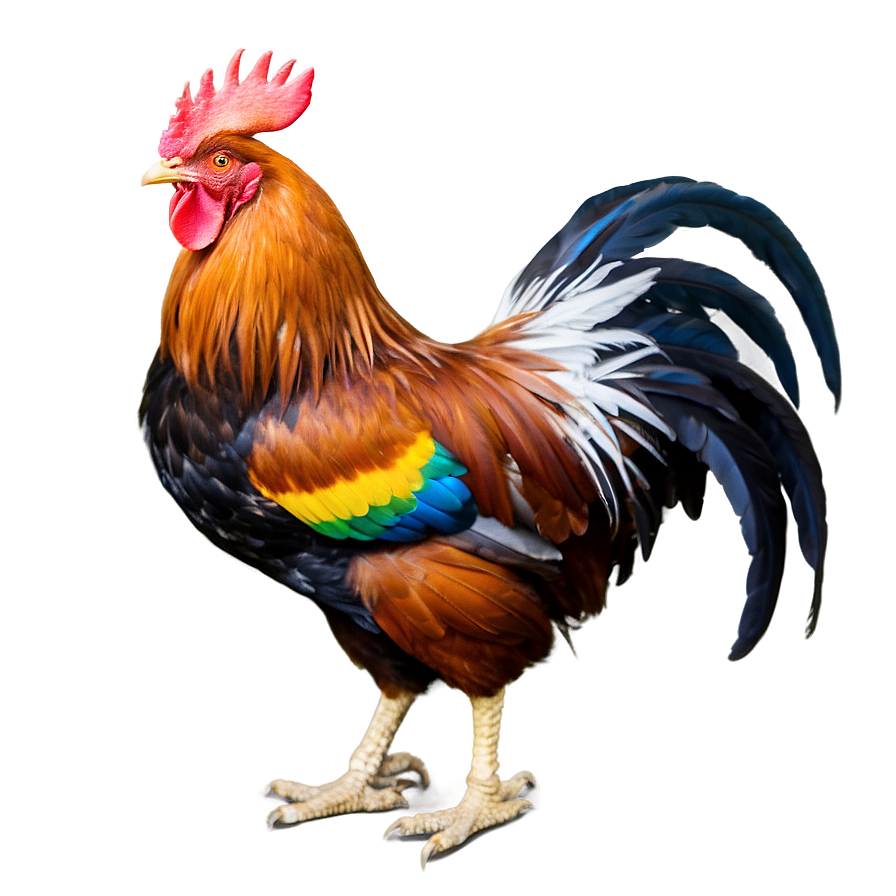 Rooster In Farm Setting Png Vyx