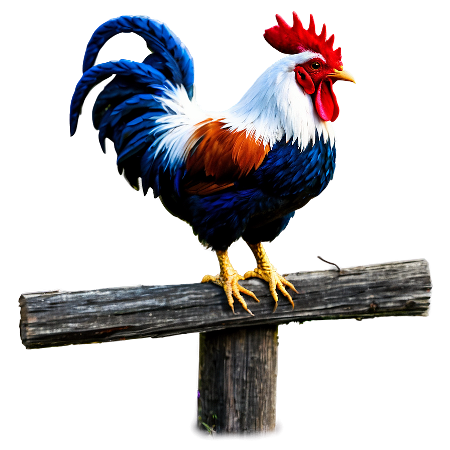 Rooster On Fence Post Png Ikl33