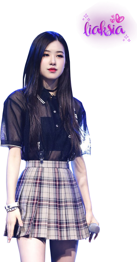 Rose Blackpink Png - Black Hair Black Pink Rose, Transparent Png PNG with transparent background