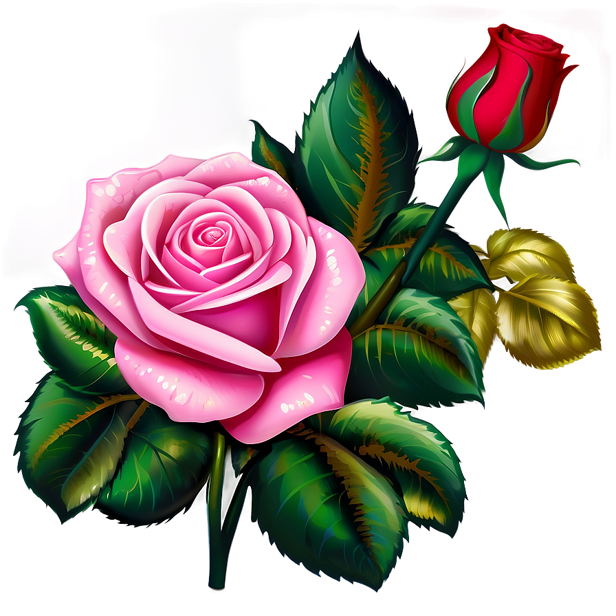 Rose Clipart PNG sie76 PNG image with a transparent background, free high-resolution download