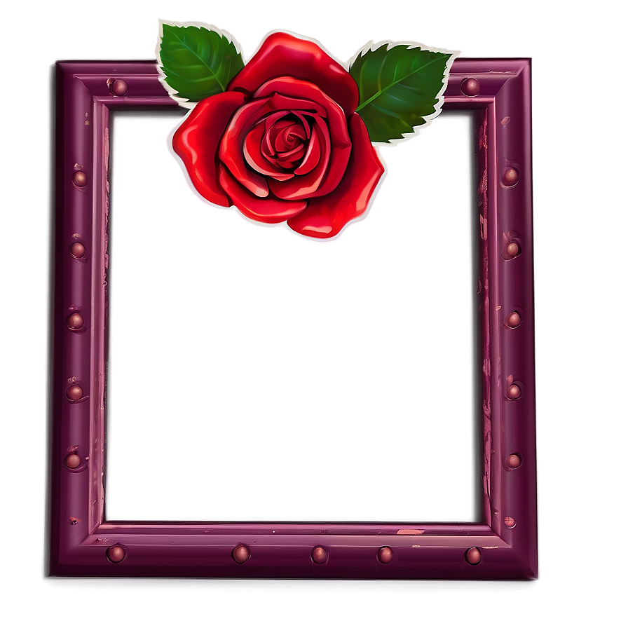 Rose Frame Clipart Png 17