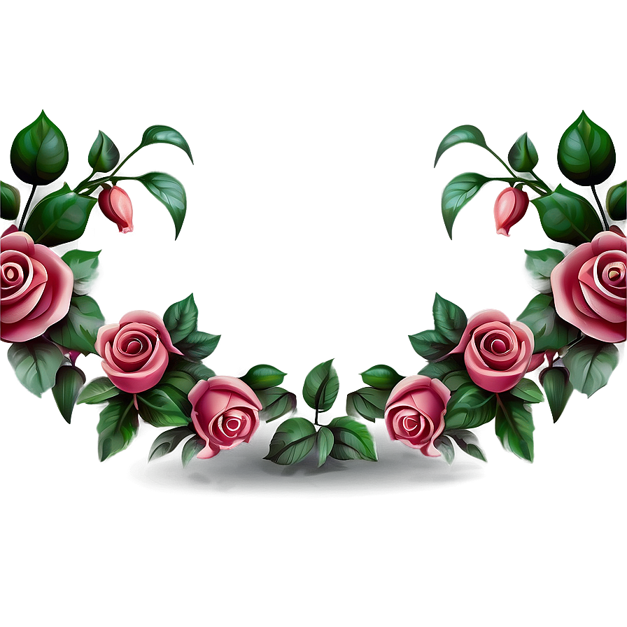 Rose Garland Clipart Png Hgq26