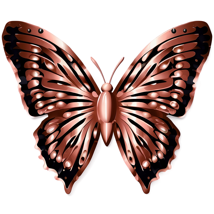 Rose Gold Butterfly Icon Png Mpm51