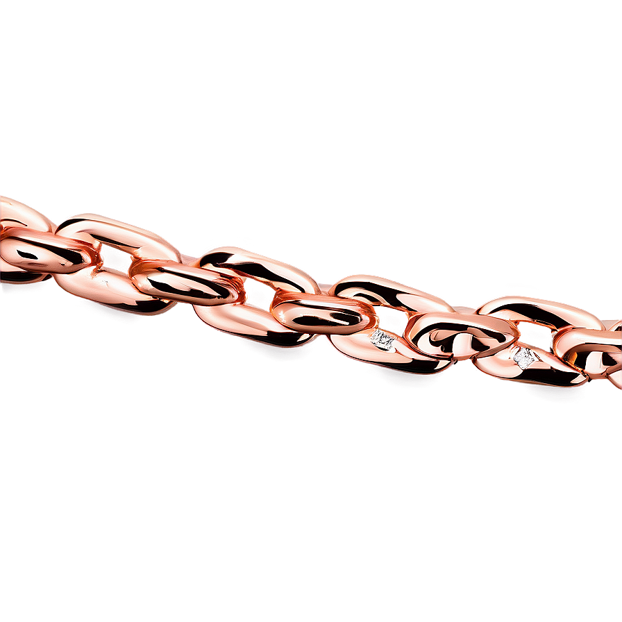 Rose Gold Cuban Link Chain Png Wpl