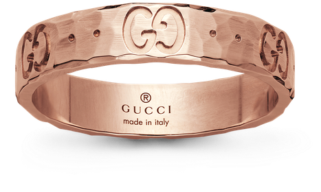 Gucci Jewelry Icon Ring - Gucci Ring Rose Gold, HD Png Download PNG with transparent background