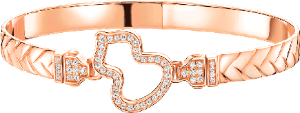 Rose Gold Diamond Heart Bracelet