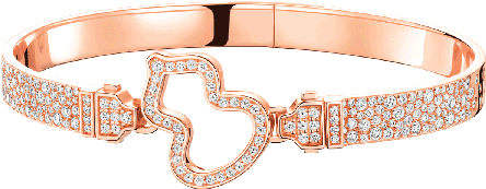 Rose Gold Diamond Heart Bracelet