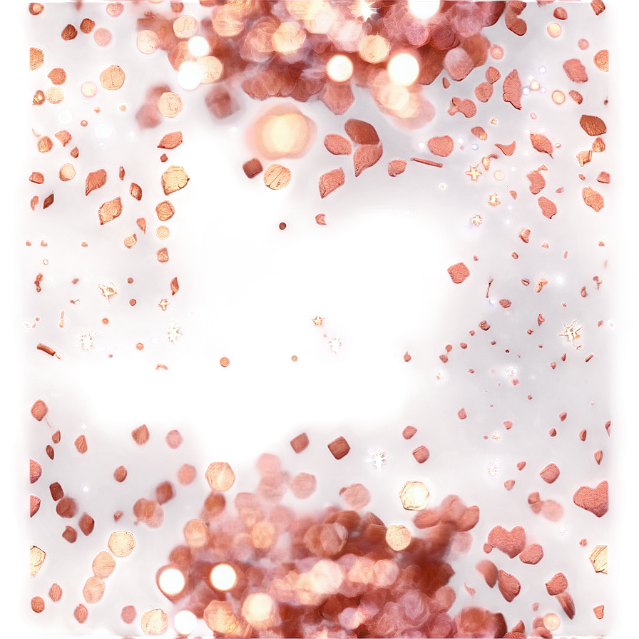 Rose Gold Glitter Bokeh Effect Png Fqw16