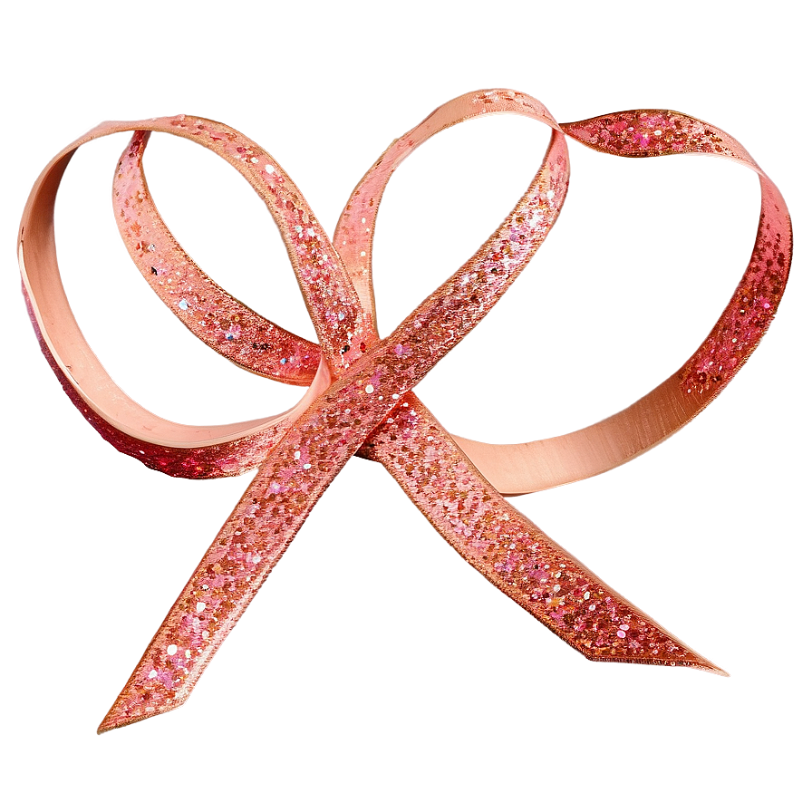 Rose Gold Glitter Ribbons Png 48