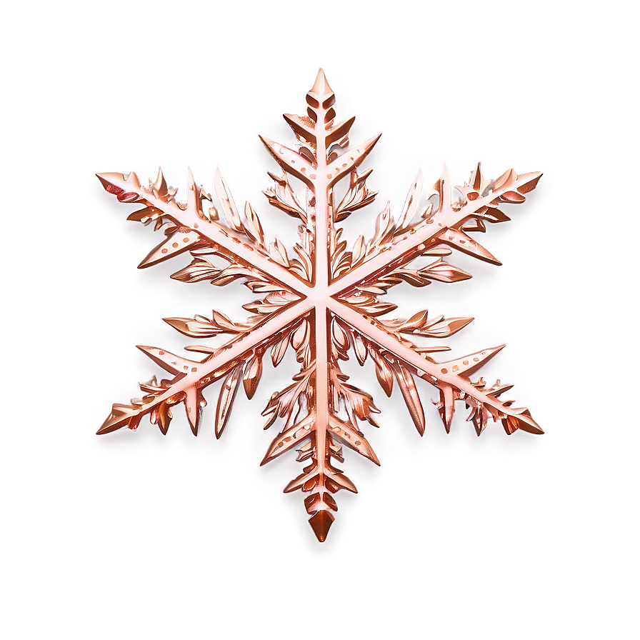 Rose Gold Glitter Snowflakes Png Yxs