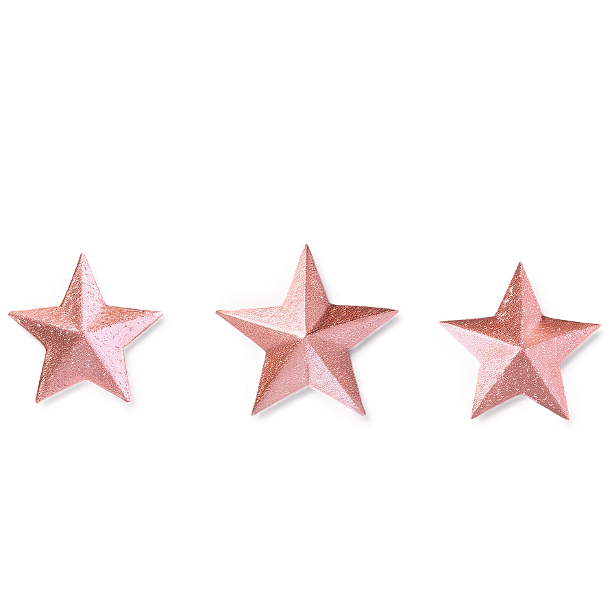 Rose Gold Glitter Stars Png Ffh