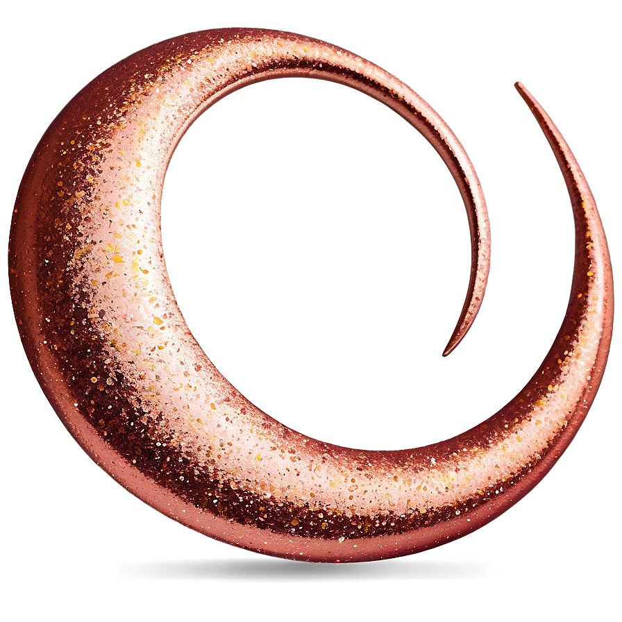 Rose Gold Glitter Swirls Png Meq