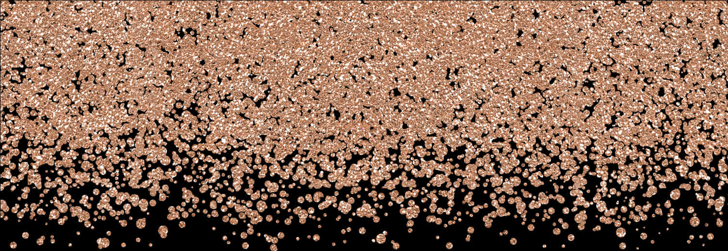 Rose Gold Glitter Texture PNG with transparent background