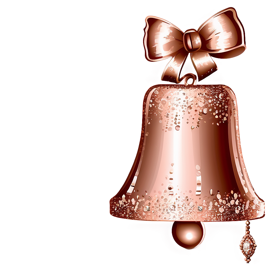 Rose Gold Glitter Wedding Bells Png 88