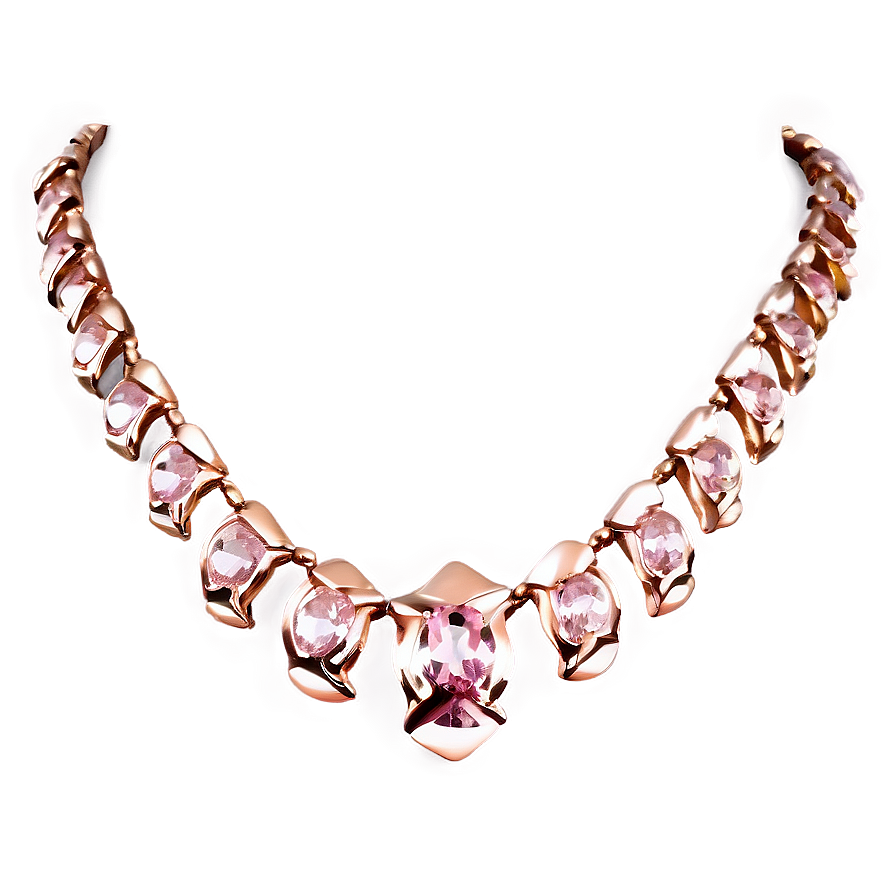 Rose Gold Necklace Png Tub