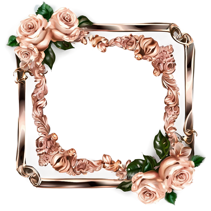 Rose Gold Wedding Frame Png 72