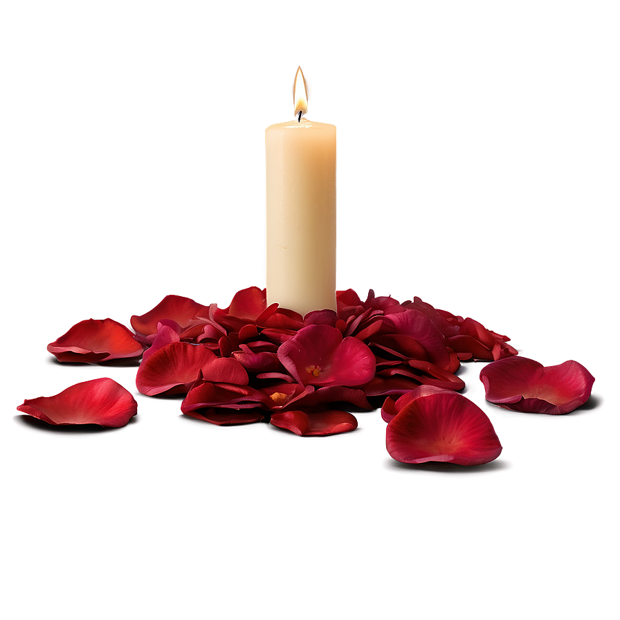 Rose Petals And Candles Png 58