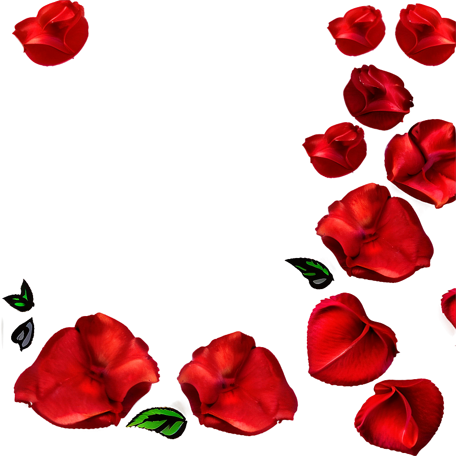 Rose Petals Border Png 05252024