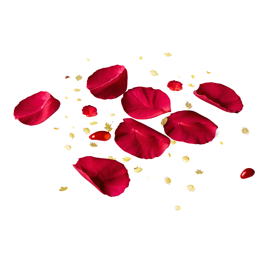 Rose Petals Confetti Png 05252024