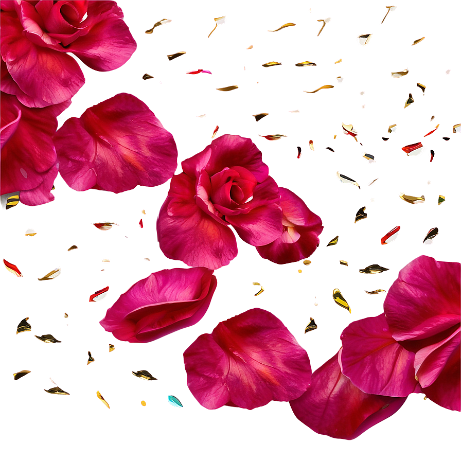 Rose Petals Confetti Png Out