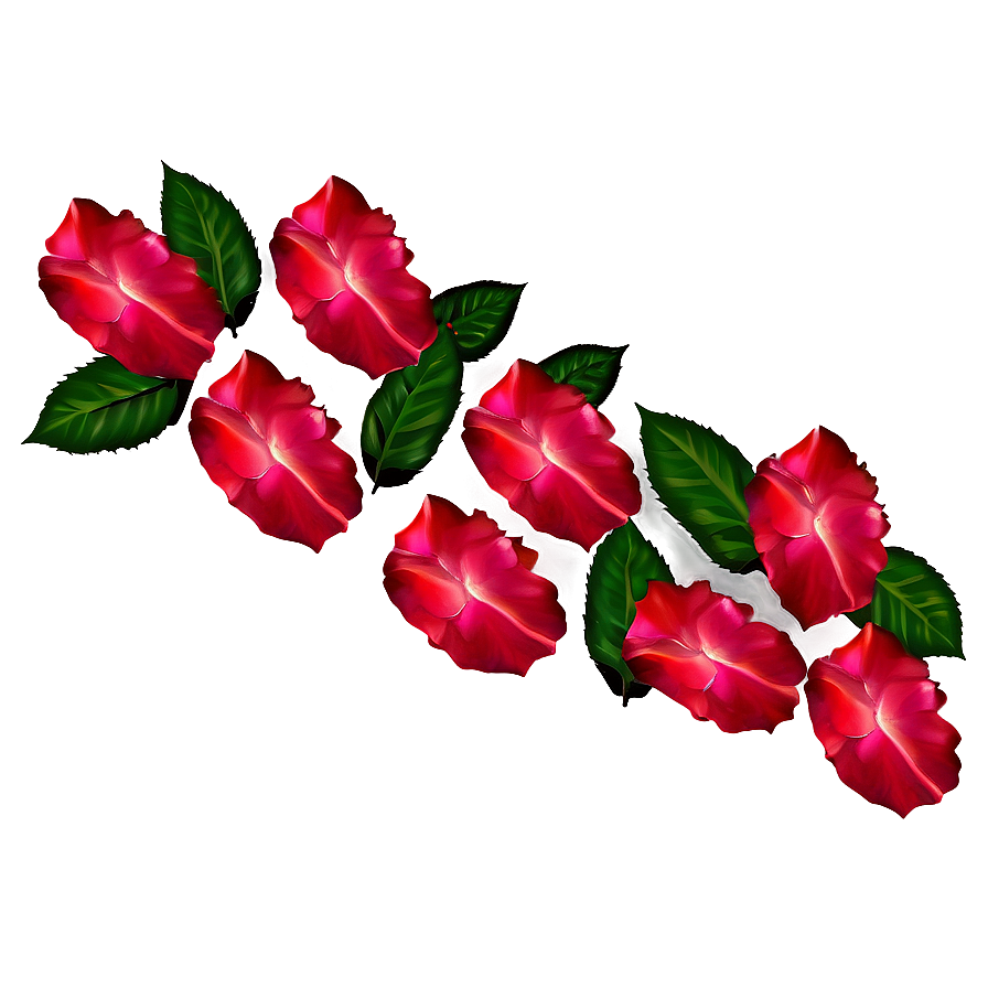 Rose Petals Decoration Png Dvi36