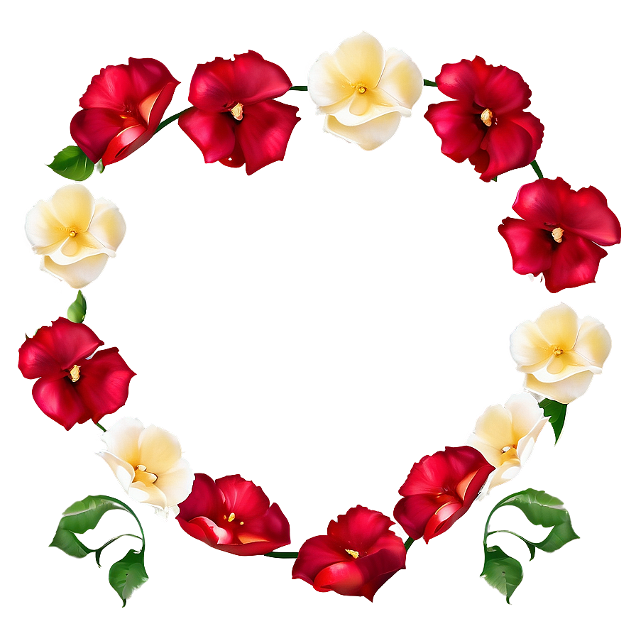 Rose Petals Frame Png Mva1