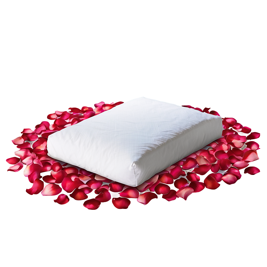 Rose Petals On Bed Png 05252024