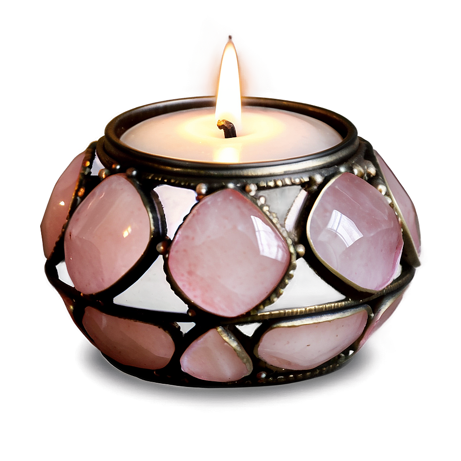 Rose Quartz Candle Holder Png Xtm