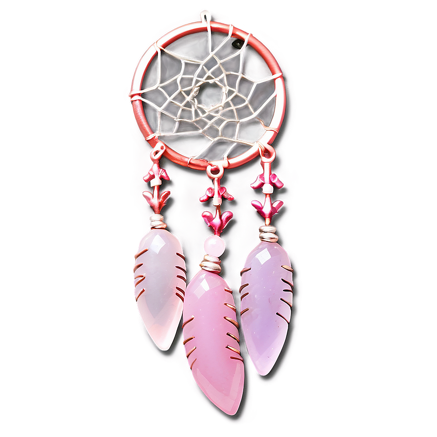 Rose Quartz Dreamcatcher Charm Png Dxh65