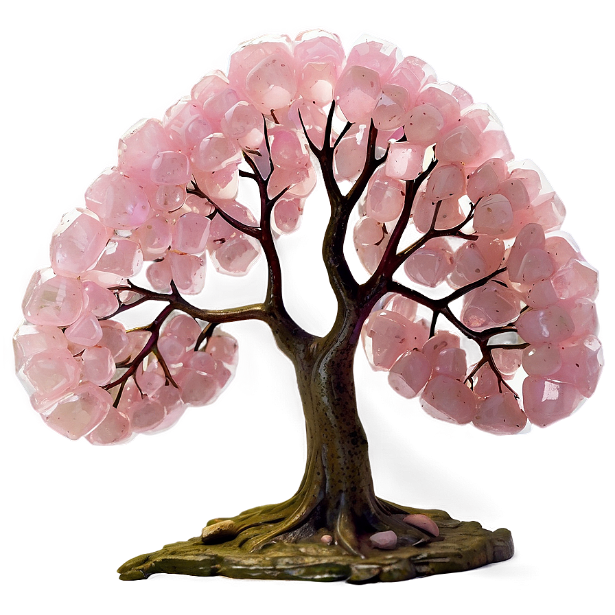 Rose Quartz Gemstone Tree Png Spd55