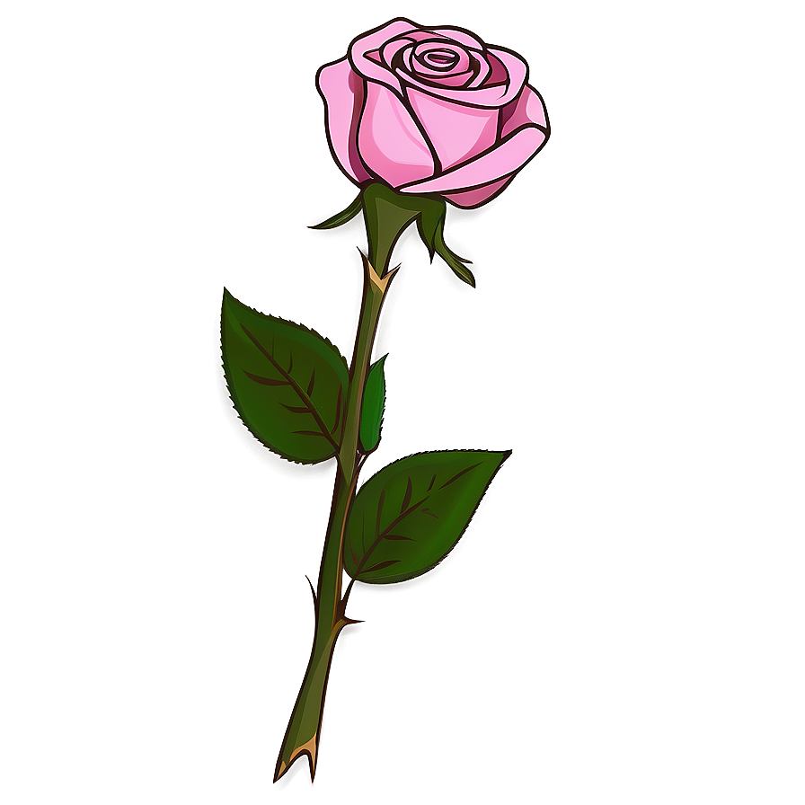 Rose Stem Clipart Png 06272024