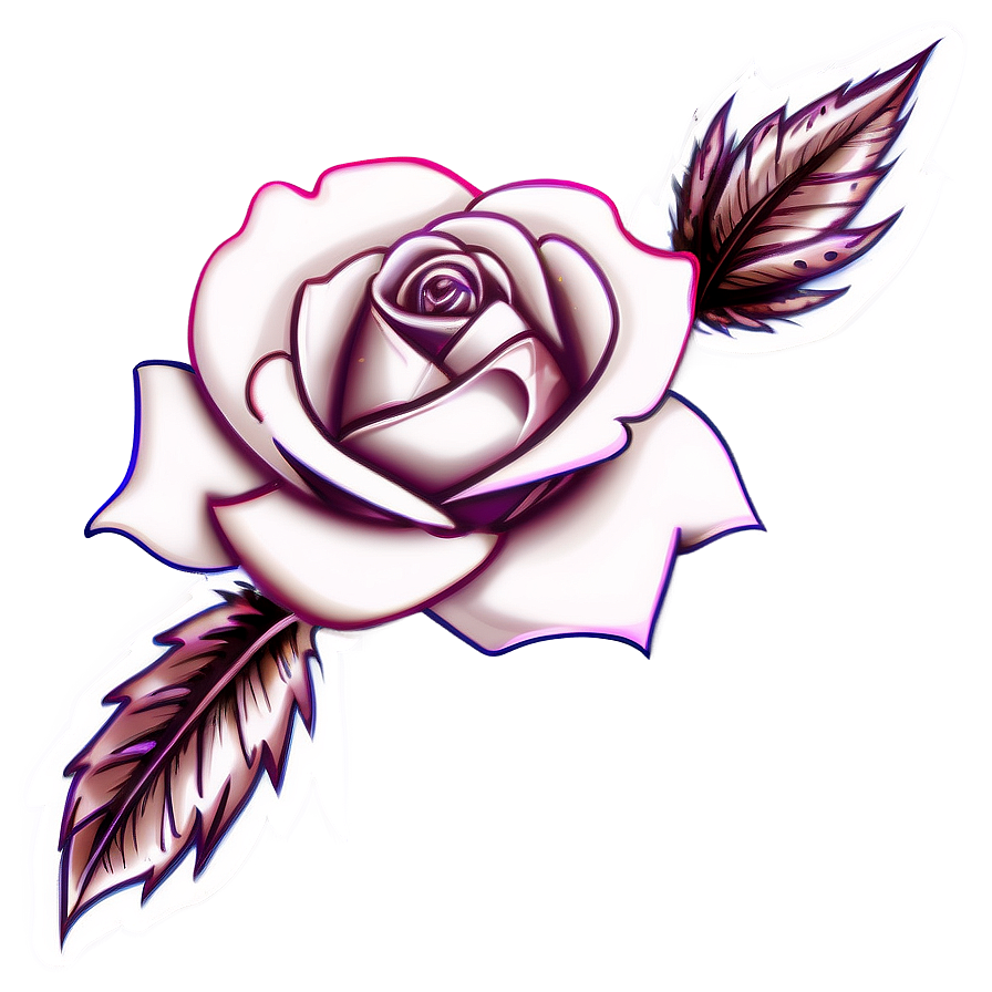 Rose Tattoo Clipart Png Gkm52