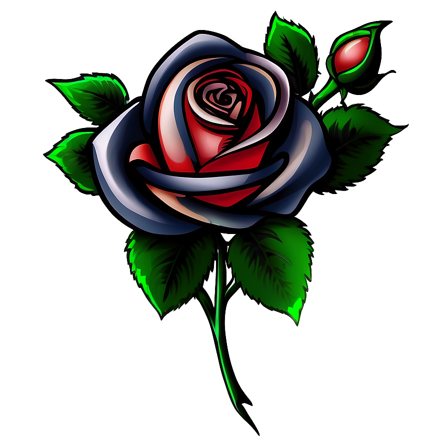 Rose Tattoo Design Png 04292024