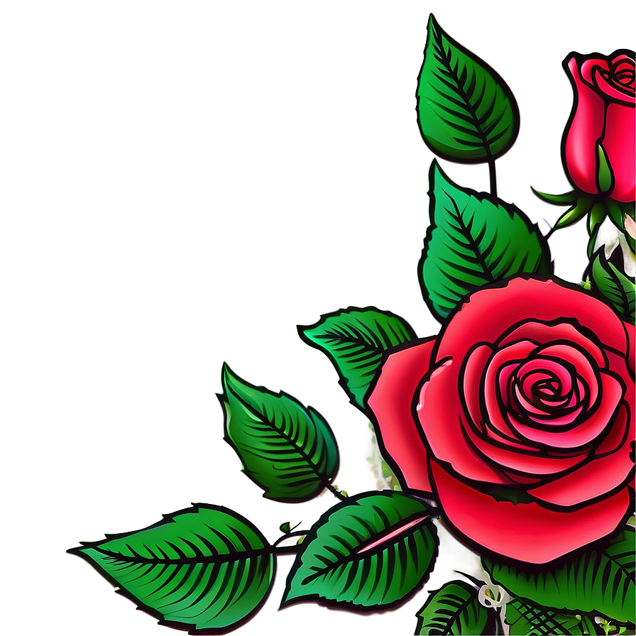 Rose Tattoo Illustration Png 05042024