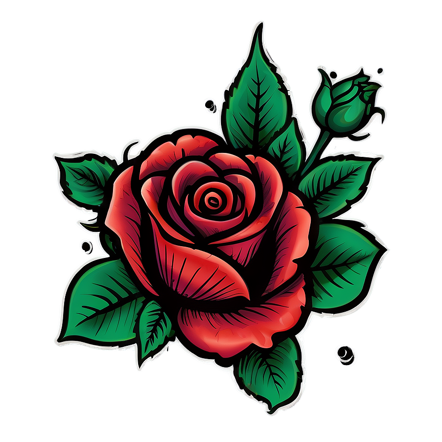 Rose Tattoo Illustration Png 05042024